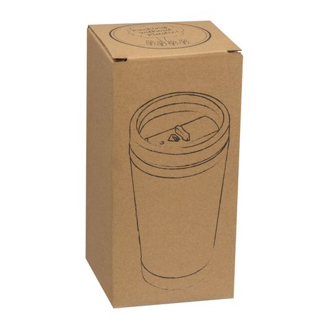 Cană termos cu acoperire bambus, 400ml 4