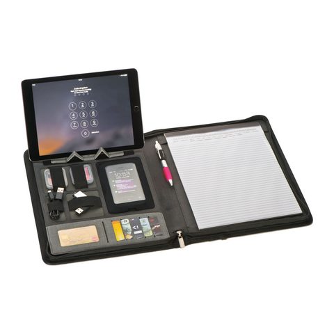 Mapă A4 din piele măcinată, powerbank de 5000 mAh 4