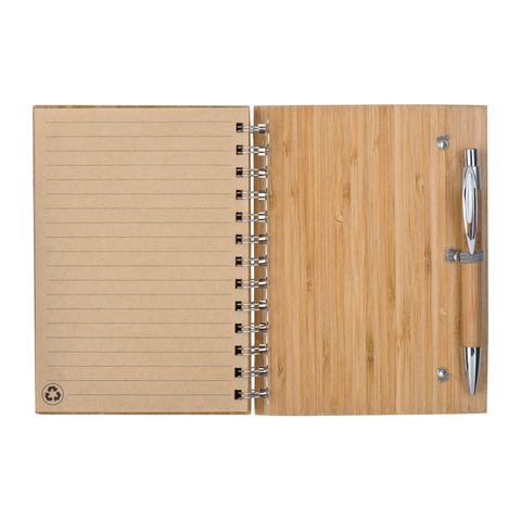 Notes A5 cu copertă bambus 5
