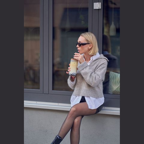 Pahar cu capac bambus cu pai, 650ml 6