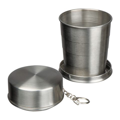 Pahar de băut pliabil din oţel inoxidabil, 250 ml