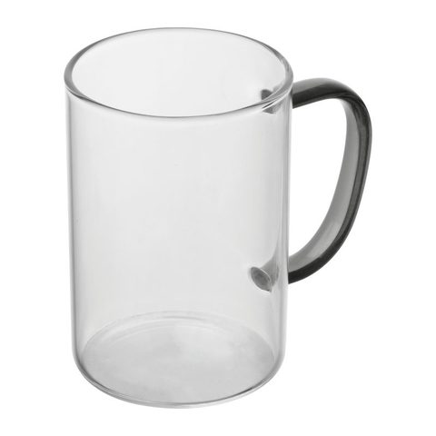 Pahar din sticlă cu mâner colorat, 250 ml 3