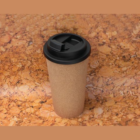 Pahar termos cu înveliș din plută, 400 ml 6