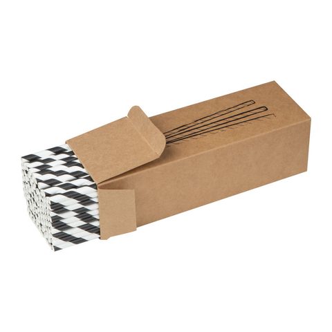Set de 100 buc paie din carton 4
