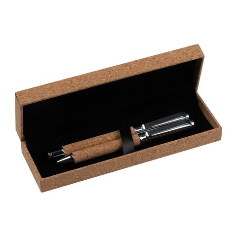 Set de scris din metal și plută 2