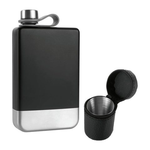 Set ploscă, 266 ml + 4 × 30 ml