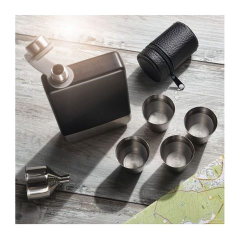 Set ploscă, 266 ml + 4 × 30 ml 7