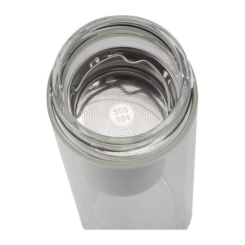 Sticlă cu dop din bambus, 420 ml 4