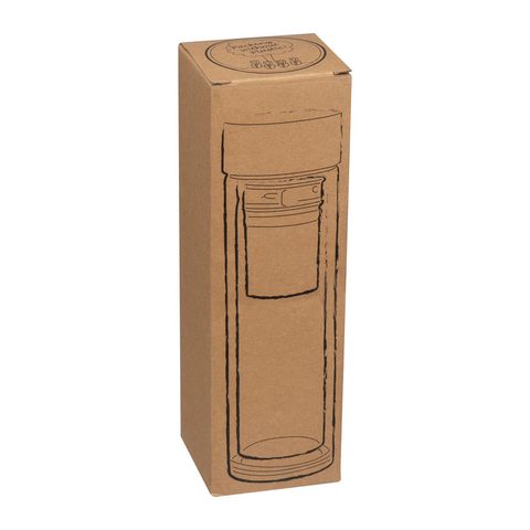 Sticlă cu dop din bambus, 420 ml 8