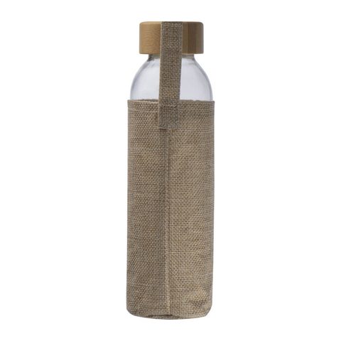 Sticlă de băut cu husă din iută, 500ml 4