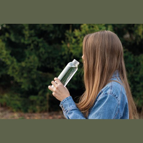 Sticlă de băut cu husă din iută, 500ml 9
