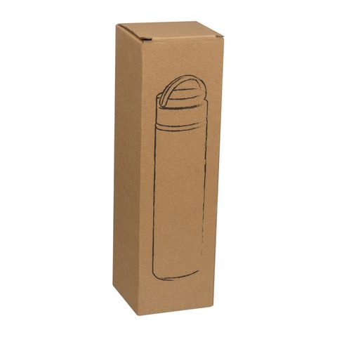 Sticlă termos de băut, oţel și bambus, 500 ml 8