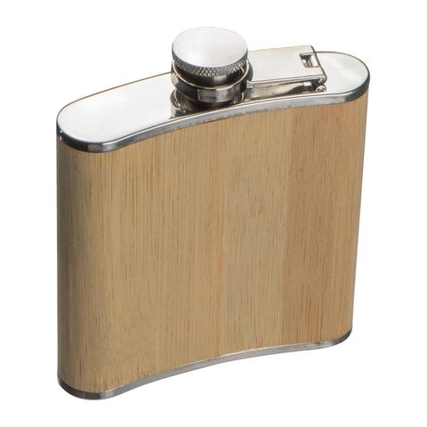 Sticluţă  wisky cu înveliș din bambus, 170 ml 2
